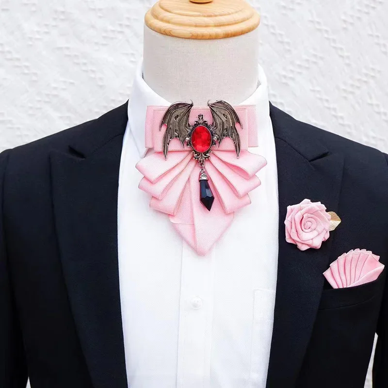 Men's Bow Tie Brooch Set Briti - Mens Fashion Dress Shirts avis et prix
