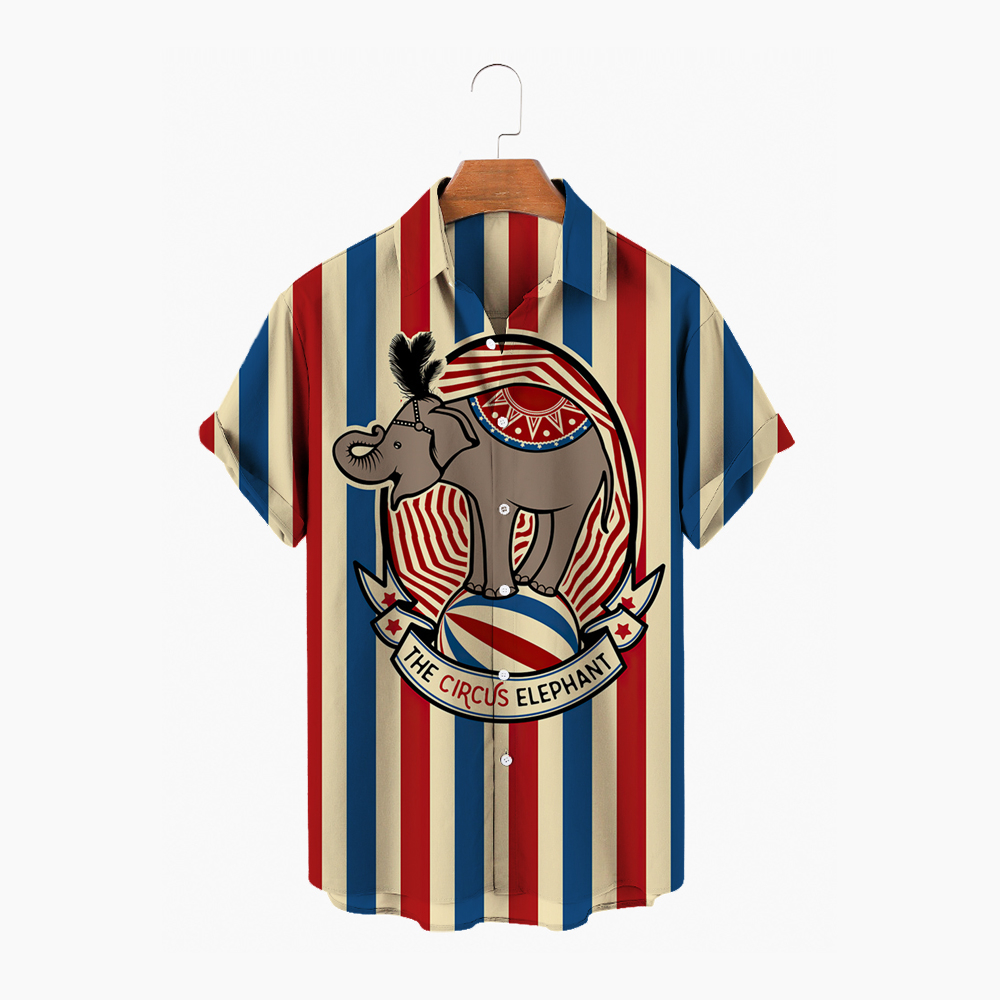 Circus Clown Hawaiian Fashion  - Jeans Shirt Fashion For Men avis et prix