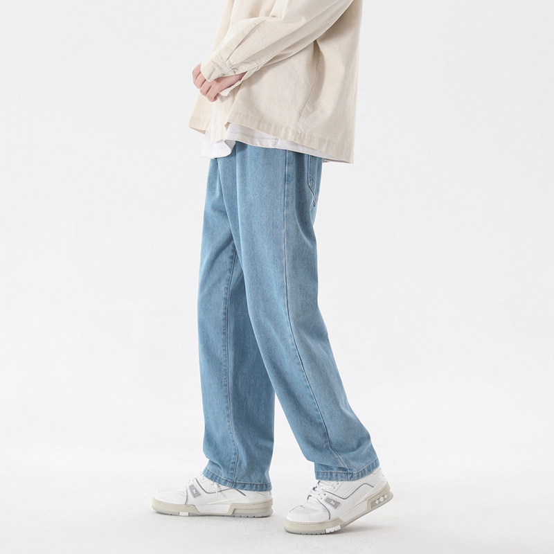 2023 New Korean Fashion Men's  - Men'S Fashion Grey Jeans avis et prix