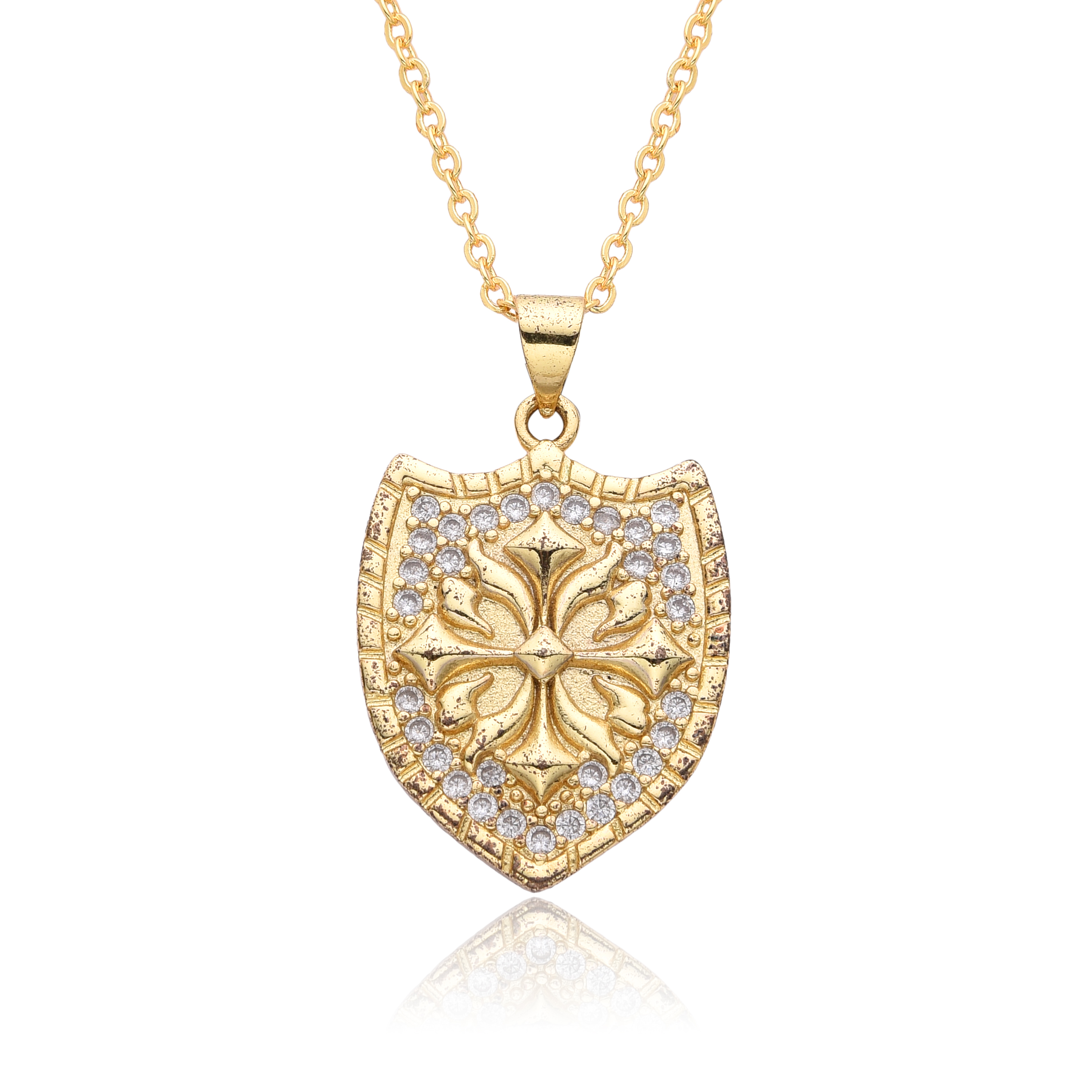 Y2K Gold Color Solar Sun Charm - Men'S Fashion Gold Chain avis et prix