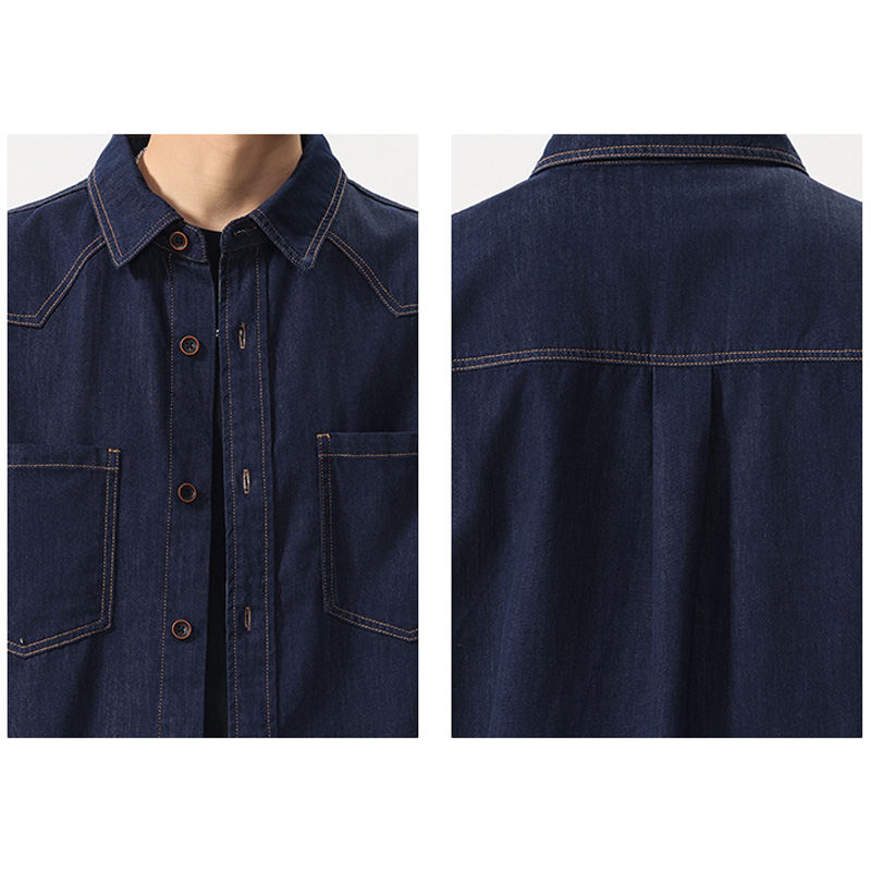 Summer Lightweight Thin Denim  - Jeans Shirt Fashion For Men avis et prix