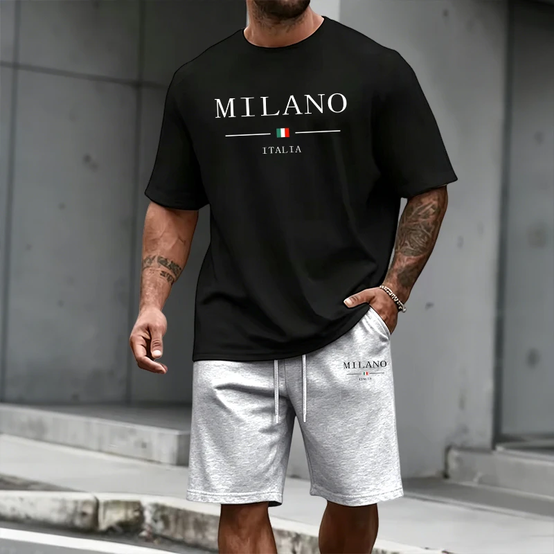 Men's Tracksuit Short Sleeve T - Men'S Fashion Course avis et prix
