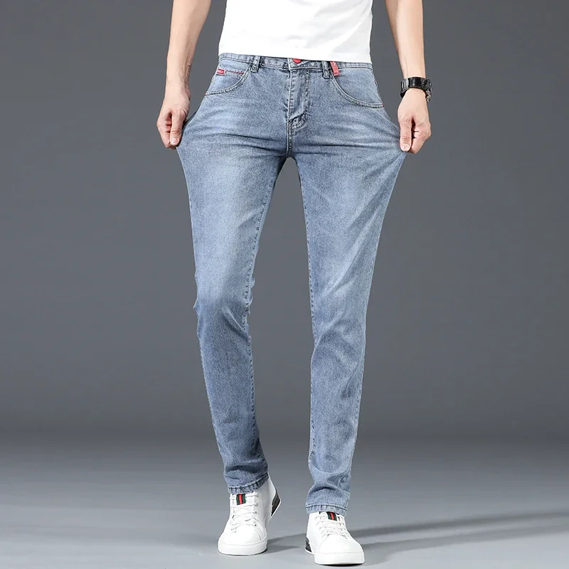 2024 New Men's Cotton Business - Men'S Fashion Grey Jeans avis et prix