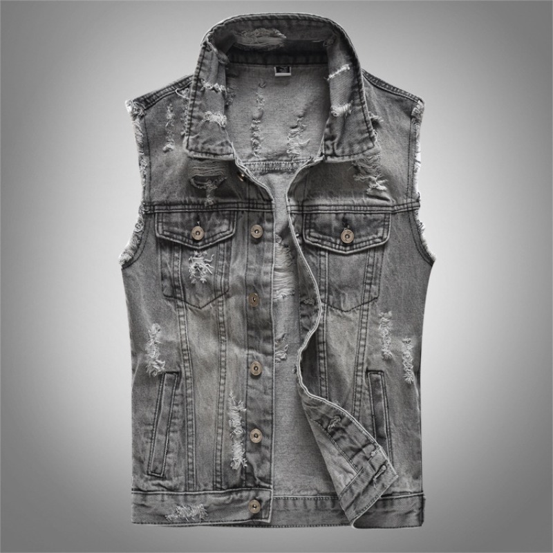 New Fashion Men Retro Grey Den - Men'S Fashion Grey Jeans avis et prix
