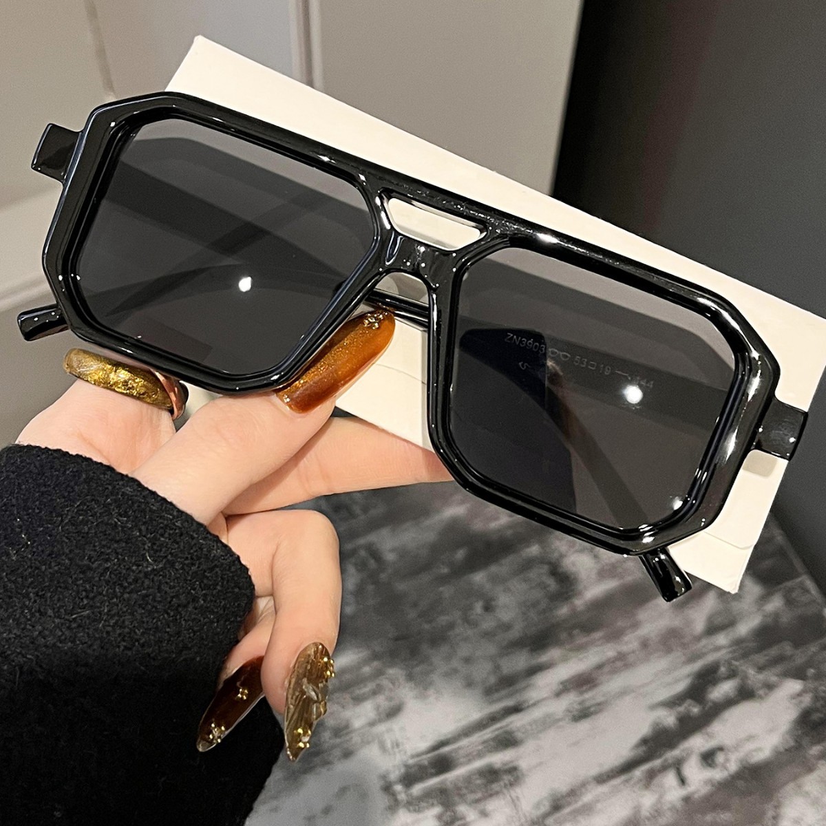 New Retro Square Double Beam S - Men'S Fashion Glasses avis et prix