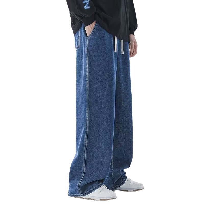Korean Fashion Men's Baggy Jea - Men'S Fashion Grey Jeans avis et prix