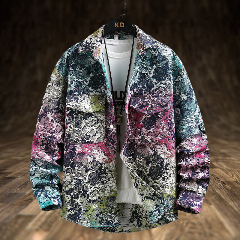 Spring Men's Lxury Denim Jacke - Jeans Shirt Fashion For Men avis et prix