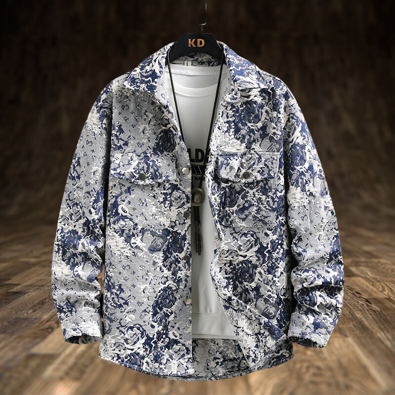 Spring Men's Lxury Denim Jacke - Jeans Shirt Fashion For Men avis et prix
