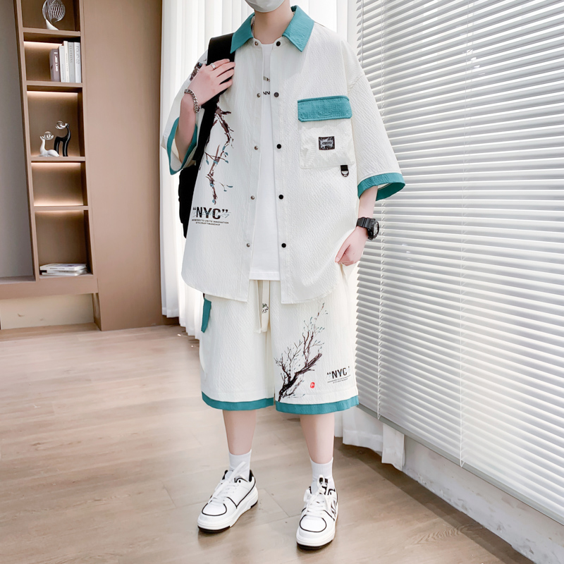 Shirt+shorts 2026 Summer New s - Mens Fashion Style avis et prix