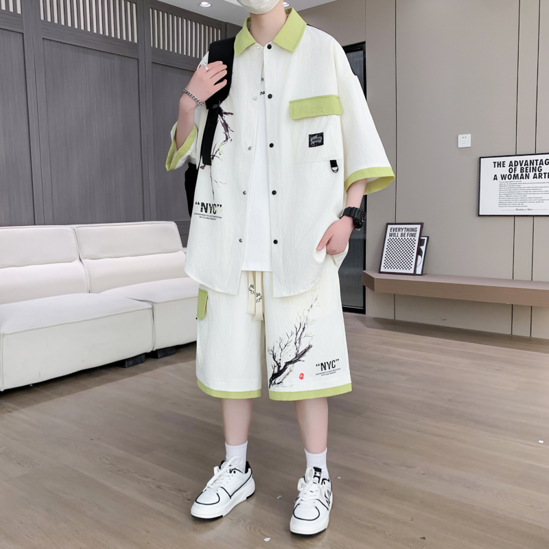 Shirt+shorts 2026 Summer New s - Mens Fashion Style avis et prix