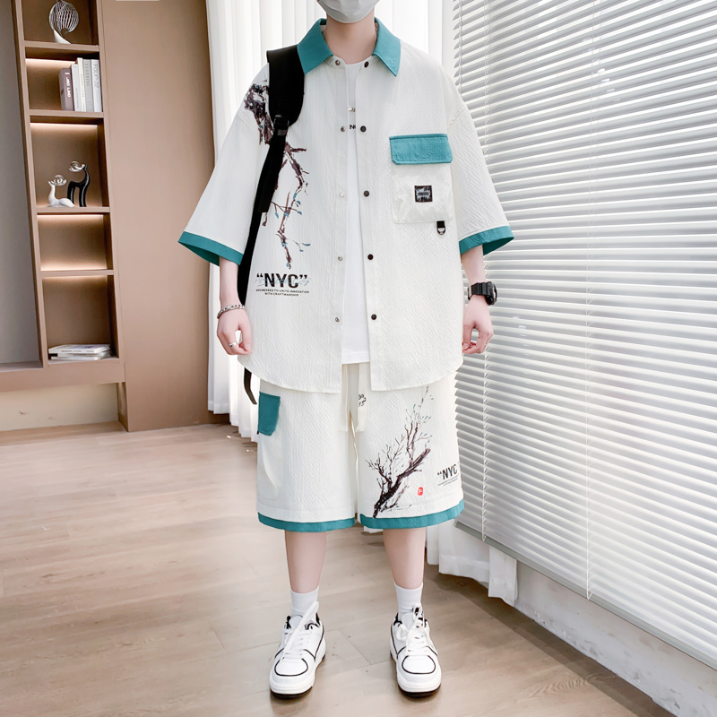 Shirt+shorts 2026 Summer New s - Mens Fashion Style avis et prix